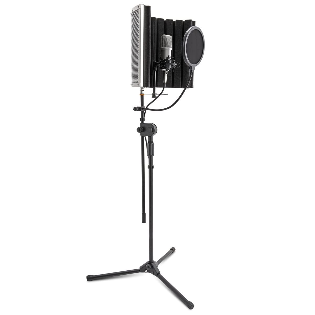 USB Audio Interface Bundle with Studio Monitors, Microphone, Headphones and Stands G328305