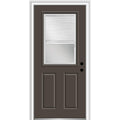 Brown Steel Prehung Door 36" x 80" H739