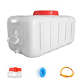 Plastic Water Tank 25L Food-Grade Rectangular with Faucet O492789