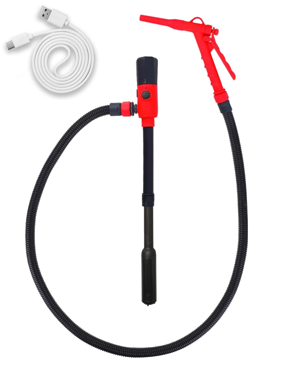 Battery Operated USB Charging Portable Fuel Transfer Pump with Hose R5016