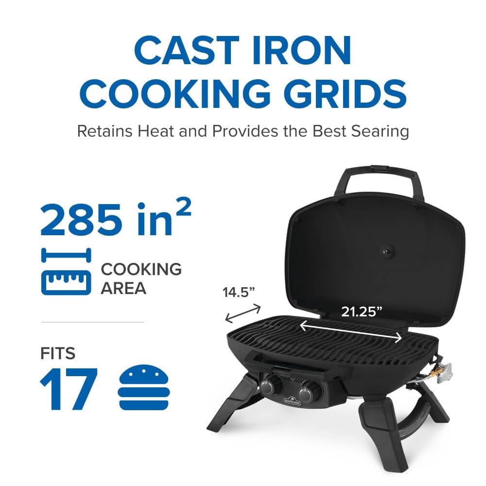 Portable Propane Grill with Griddle Insert P617