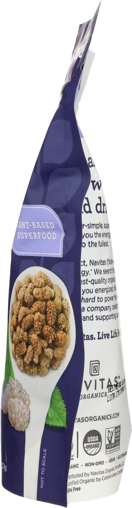 Organic Sun-Dried White Mulberries 8 oz Y2098