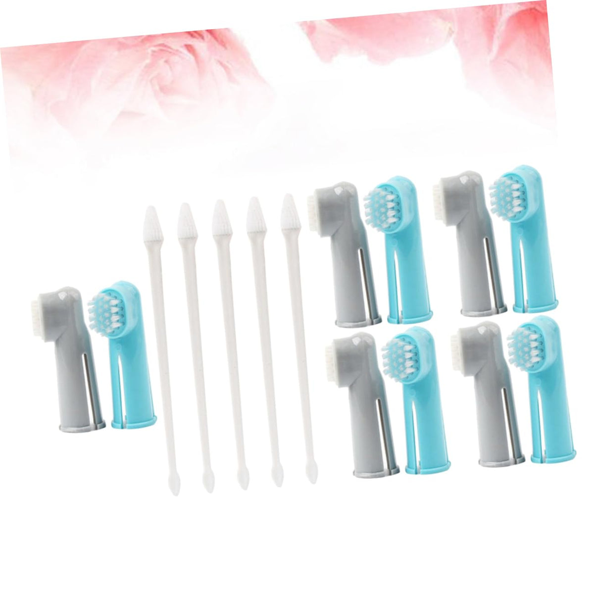 ABS 15 Pcs Set Pet Toothbrush Kit Z368