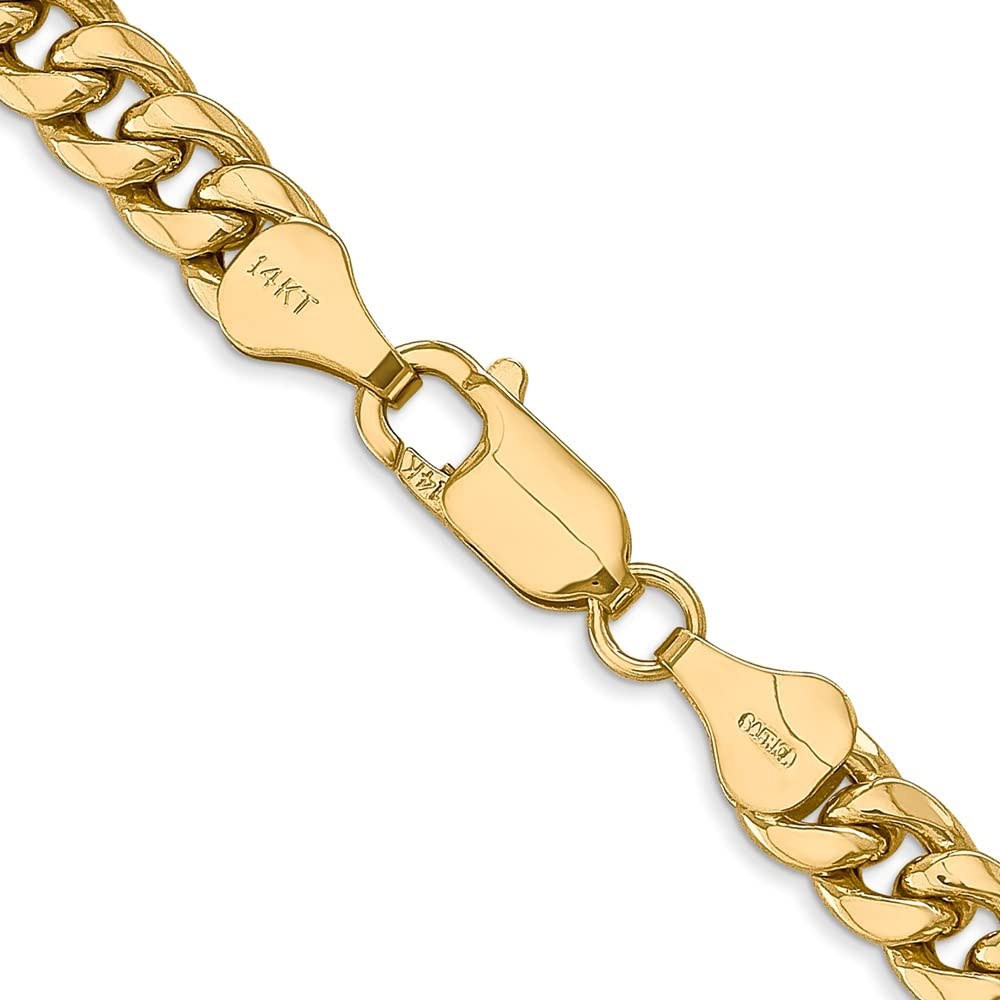 14K Yellow Gold 6mm Miami Cuban Chain Necklace O81486