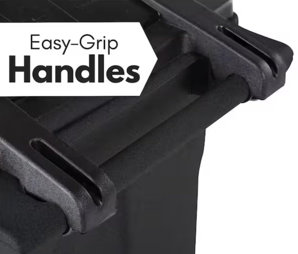 48 Gallon Trash Can with Quiet Wheels M3463