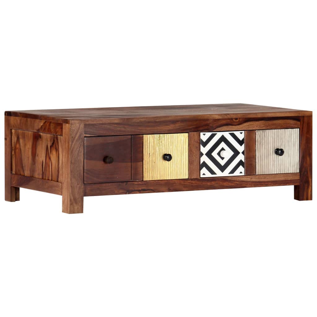 Solid Sheesham Wood Coffee Table A1074
