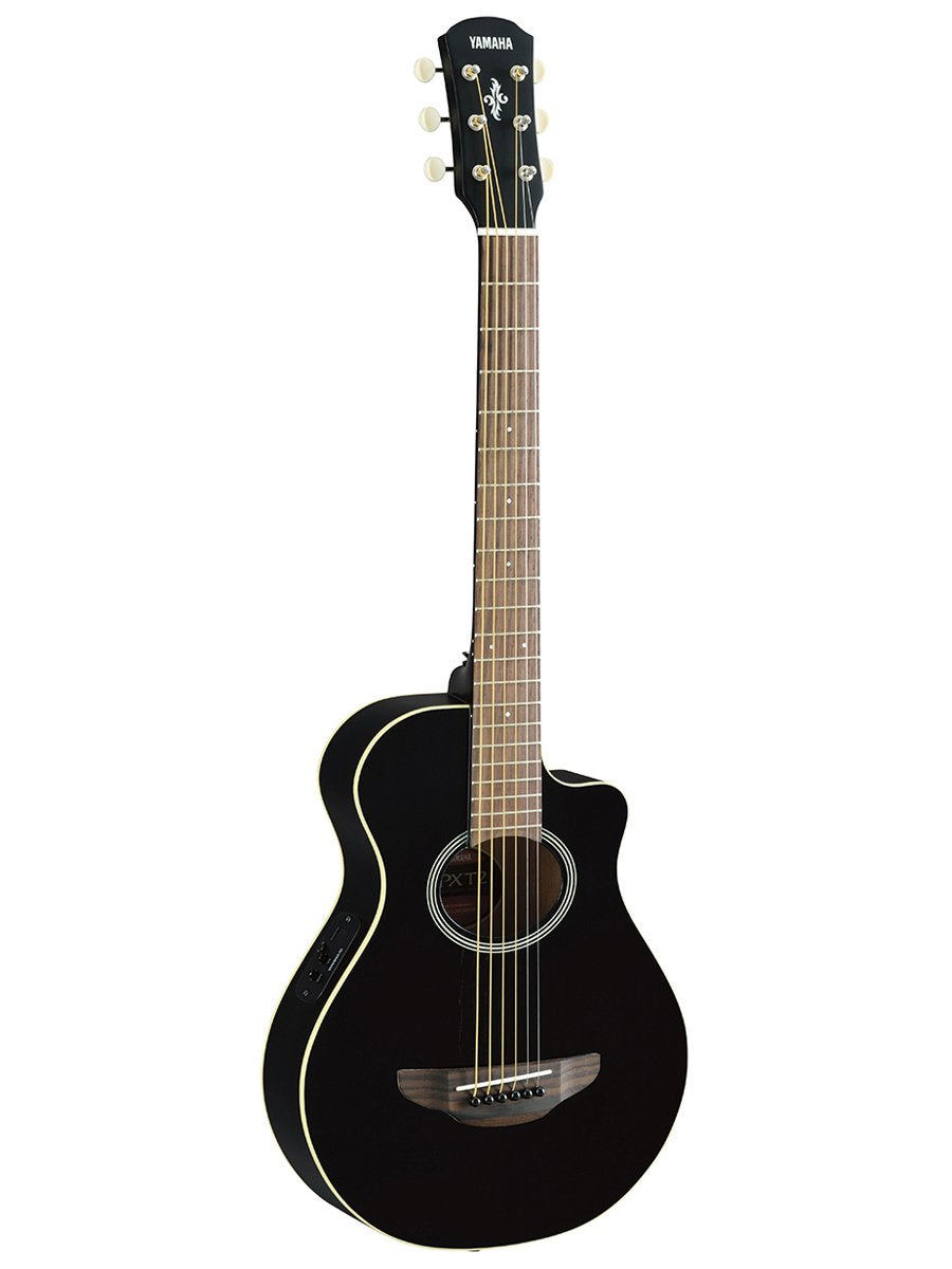 3/4-Size Black Acoustic-Electric Guitar T4824