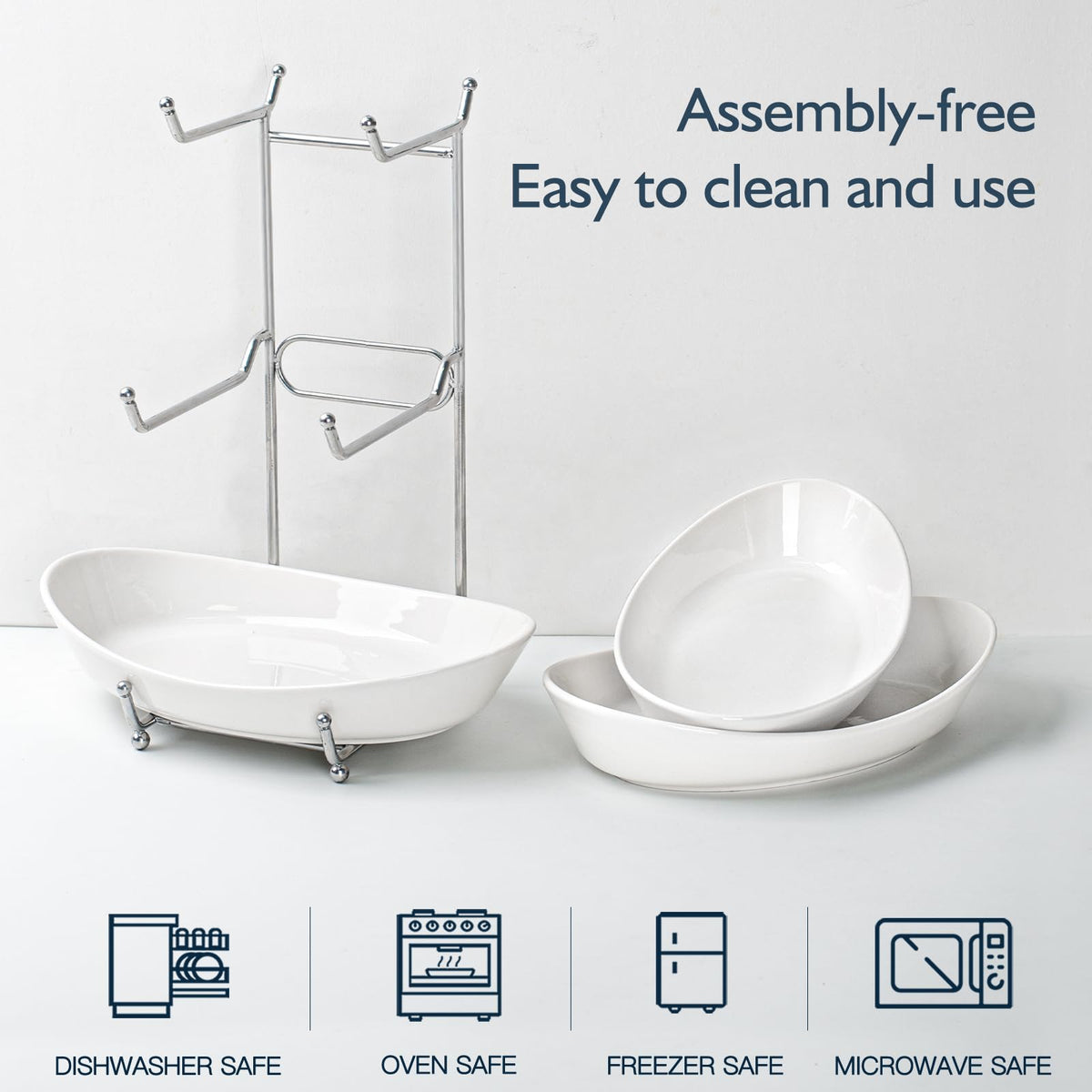 3 Tier Fruit Bowl Basket with Metal Stand J69034
