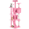 70in Pink Cat Tree with Scratching Post M462