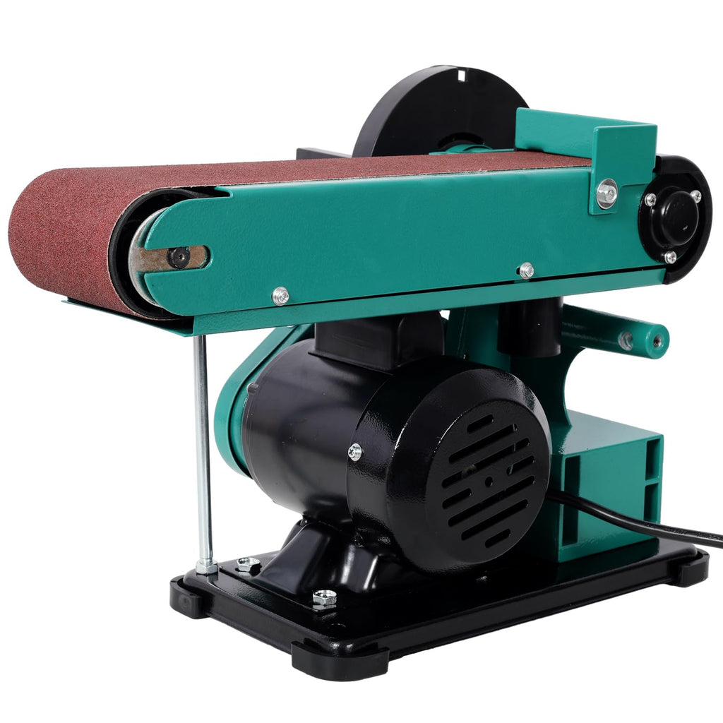 4" x 36" Belt Sander 6" Disc Polisher Grinder Steel Green High-Torque Power Tool N55108