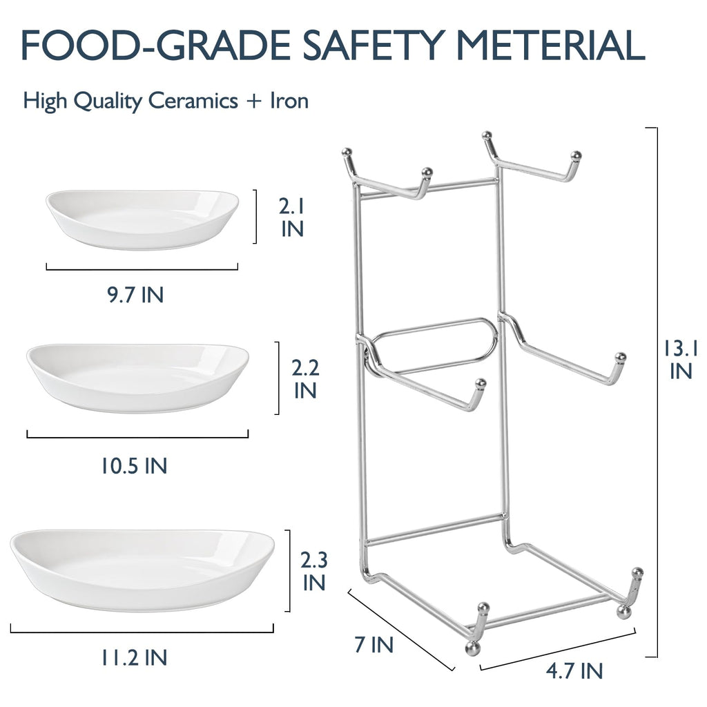 3 Tier Fruit Bowl Basket with Metal Stand J69034