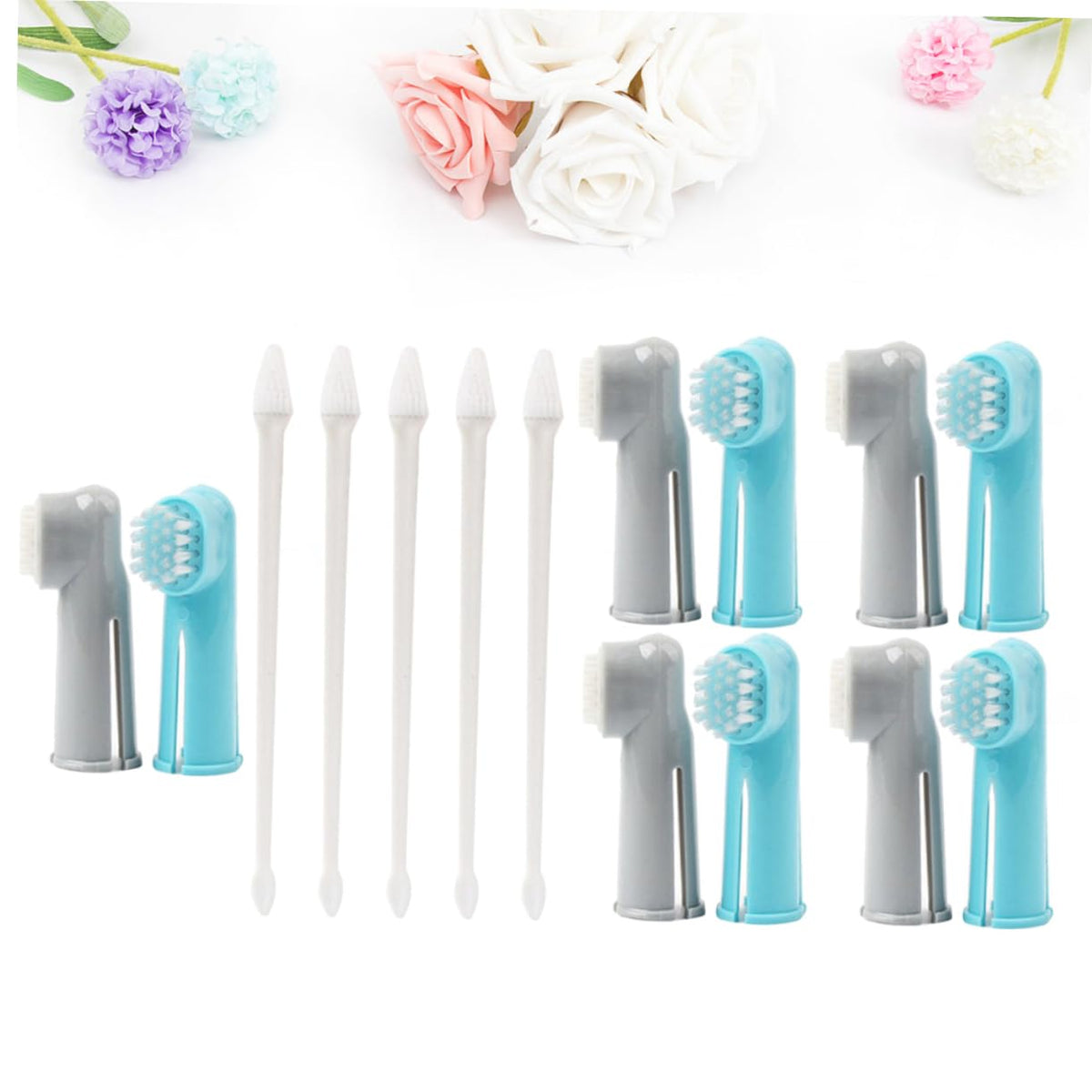 ABS 15 Pcs Set Pet Toothbrush Kit Z368