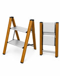 2 Step Lightweight Aluminum Folding Step Stool V152280