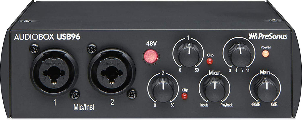 USB Audio Interface Bundle with Studio Monitors, Microphone, Headphones and Stands G328305