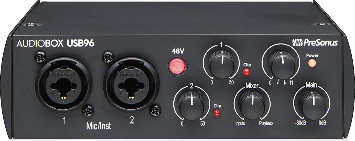 USB Audio Interface Bundle with Studio Monitors, Microphone, Headphones and Stands G328305
