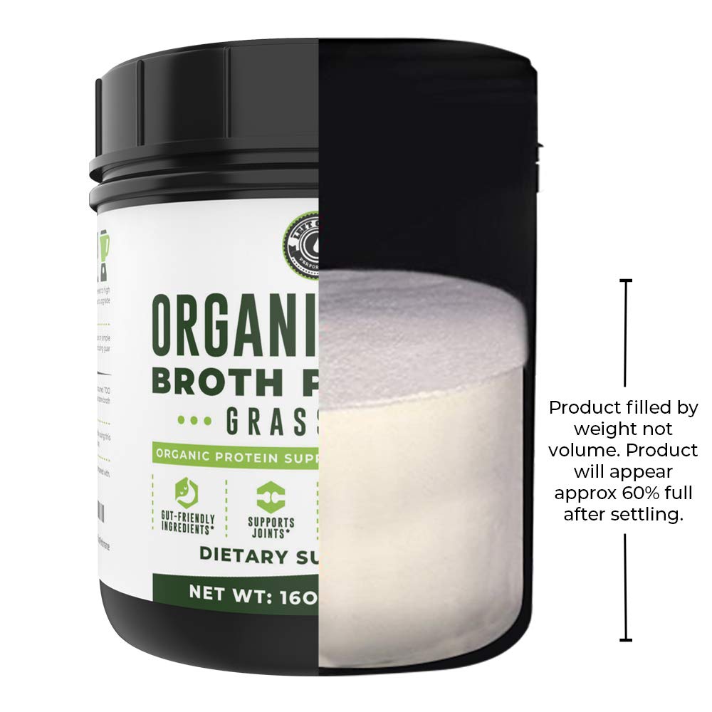 Organic Grass Fed Beef Bone Broth Protein Powder 16oz G207691