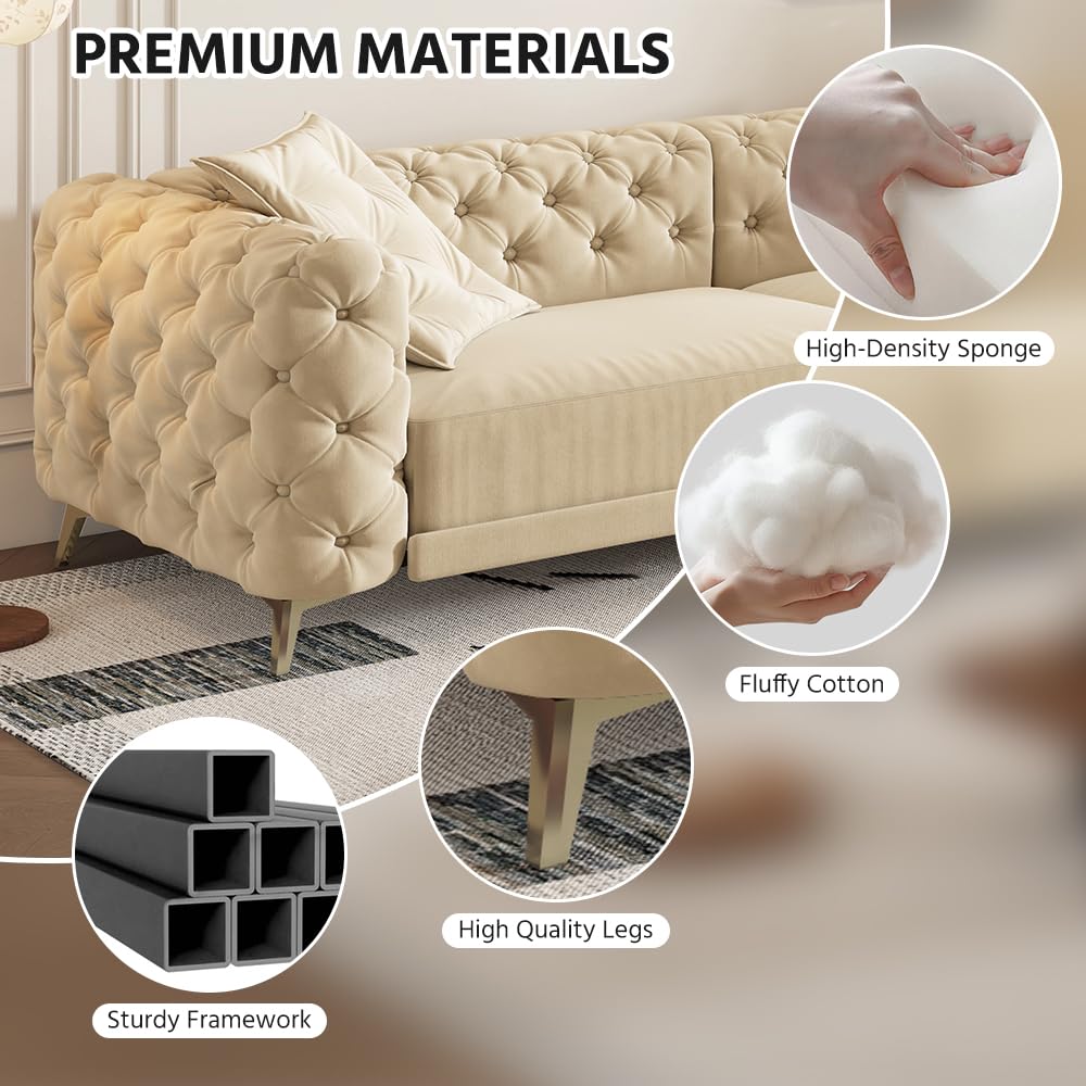 King Size Velvet Sleeper Sofa Bed C924838