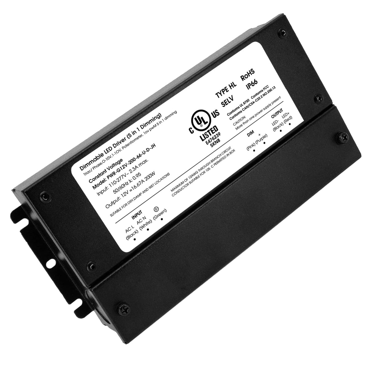 200W Dimmable LED Driver O312419
