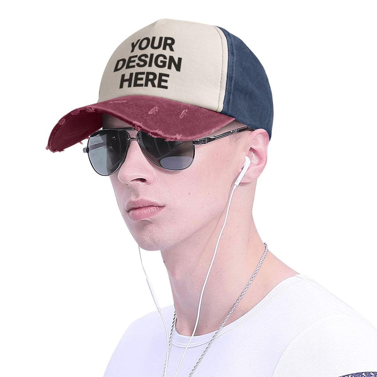 Custom Baseball Cap Adjustable Trucker Hat D7934