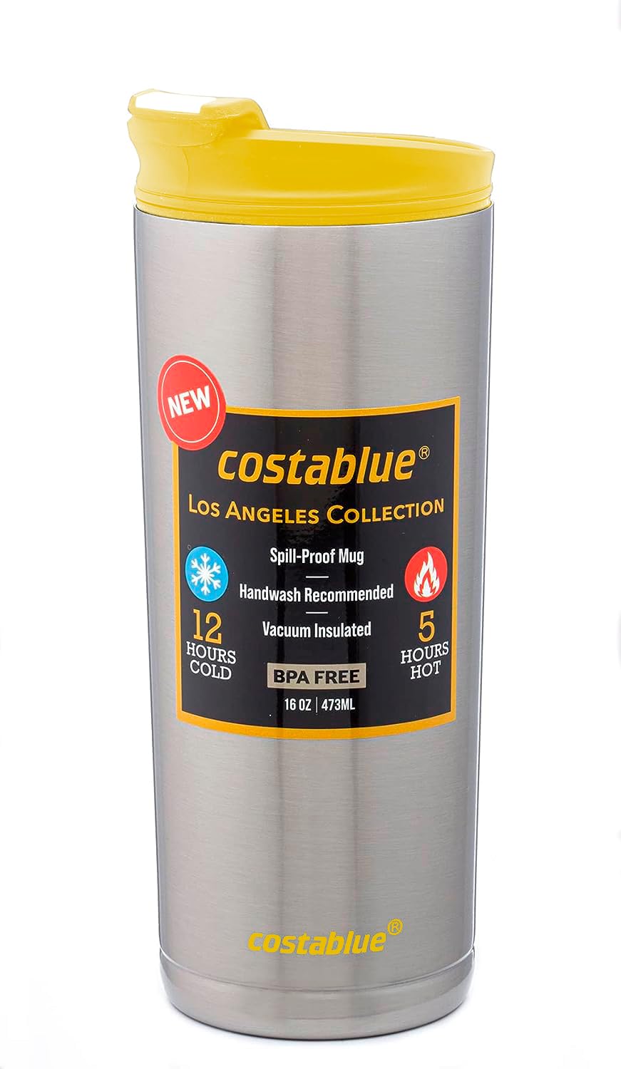 16 Oz Stainless Steel Insulated Travel Coffee Mug U1514