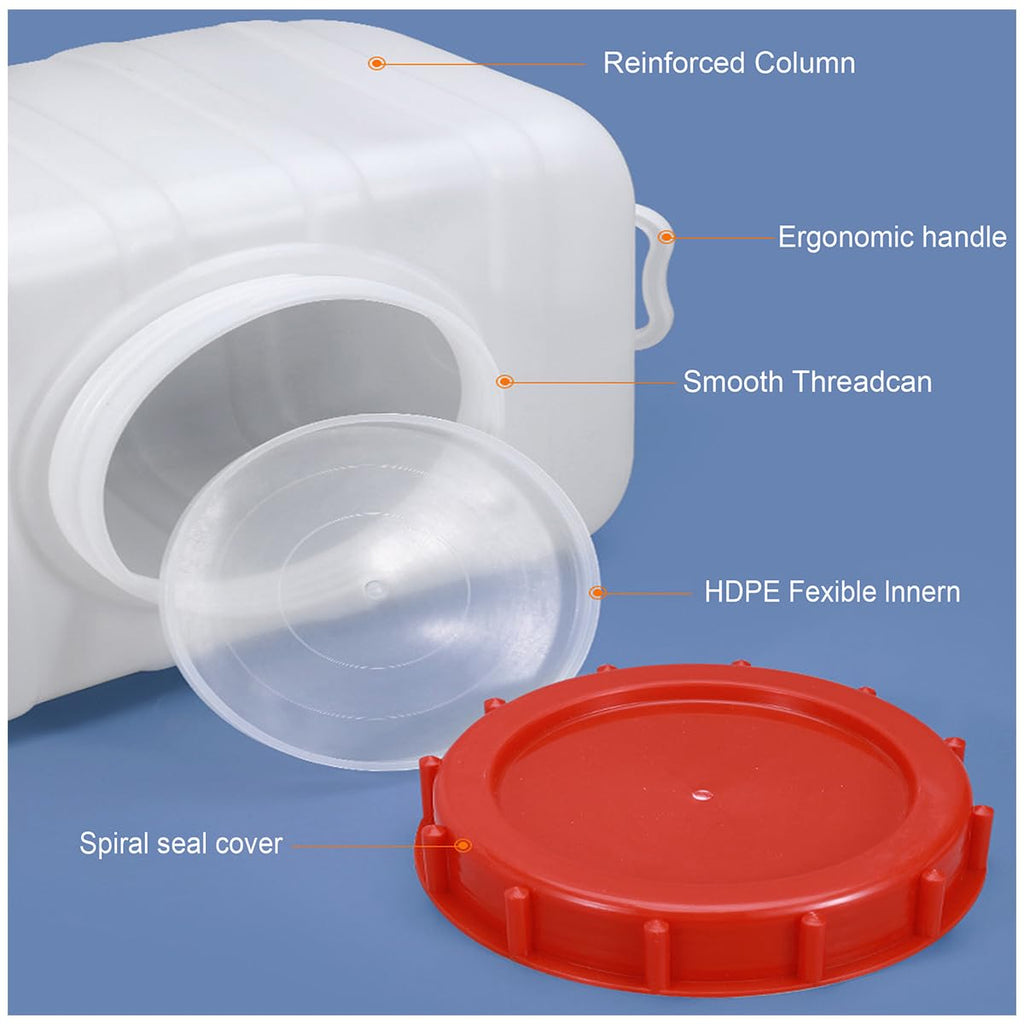 Plastic Water Tank 25L Food-Grade Rectangular with Faucet O492789