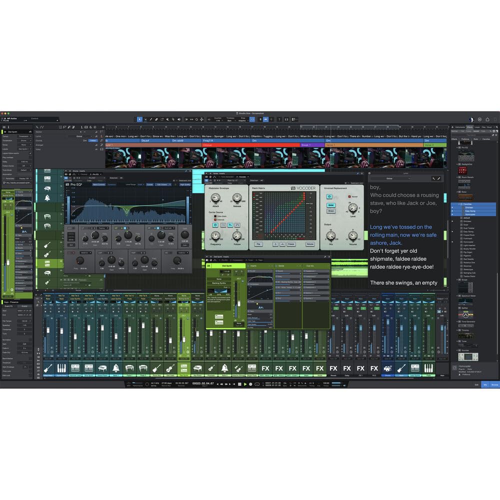 USB Audio Interface Bundle with Studio Monitors, Microphone, Headphones and Stands G328305