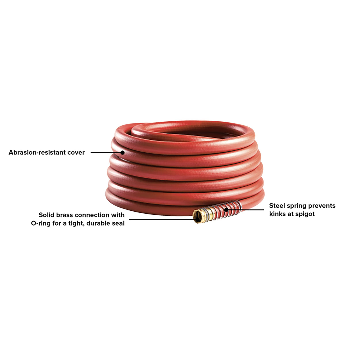 3/4" x 75' Heavy Duty Kink Resistant Garden Hose Z132562