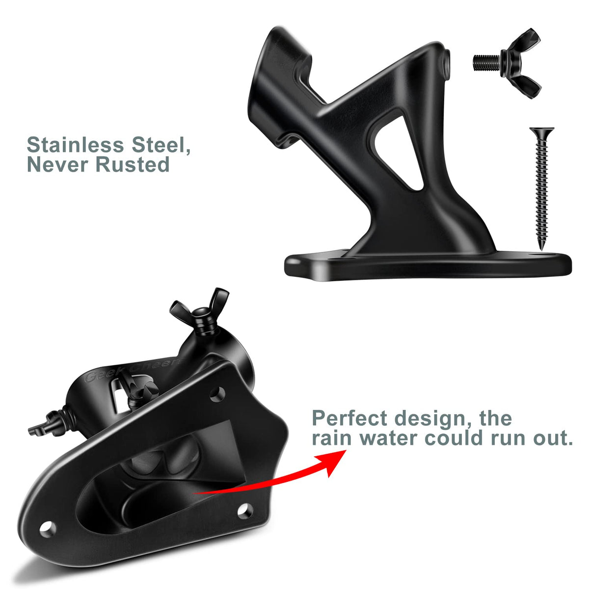 Heavy Duty Stainless Steel Flag Pole Holder 2 Positions G17700