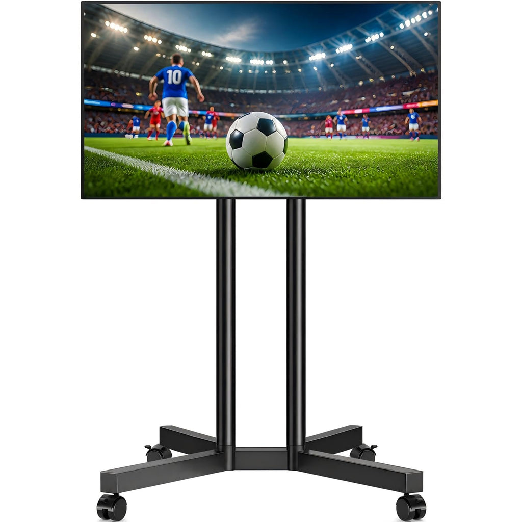 Dual-Pole Rolling TV Stand for 32-75 inch TVs J5522