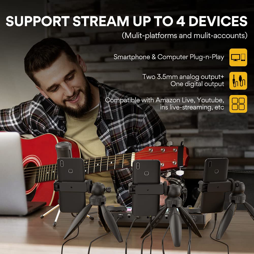 Podcast Equipment Bundle with Audio Mixer Y55886