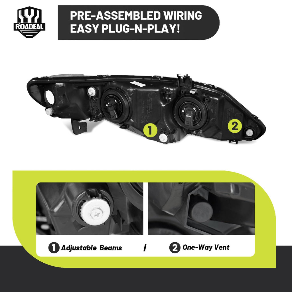 Headlights for Honda Civic 4-Door X753