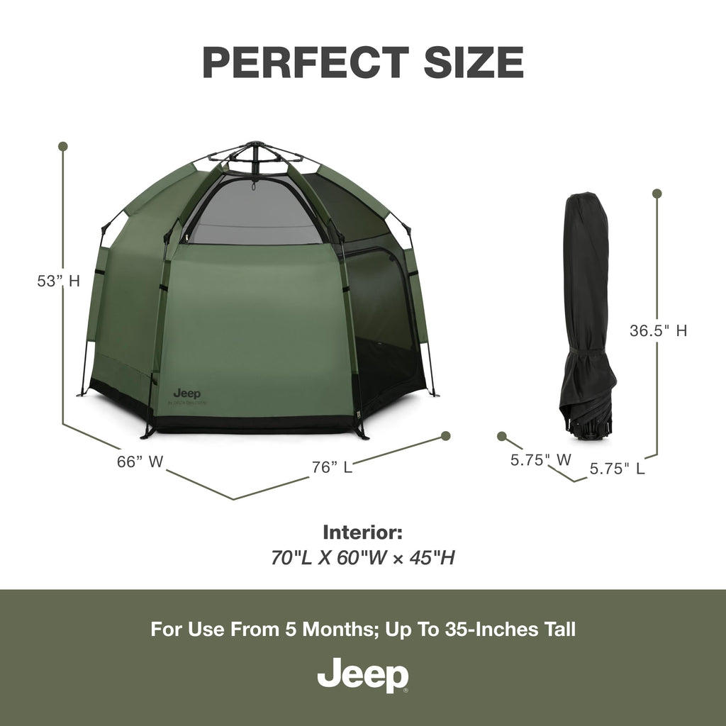 Olive Green Pop-Up Play Yard L3429