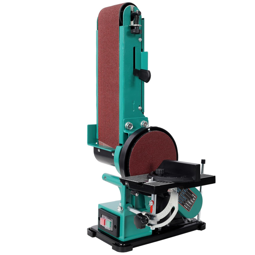 4" x 36" Belt Sander 6" Disc Polisher Grinder Steel Green High-Torque Power Tool N55108