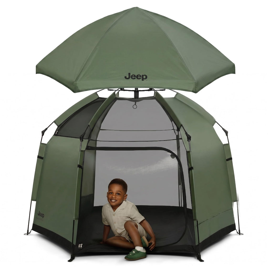 Olive Green Pop-Up Play Yard L3429
