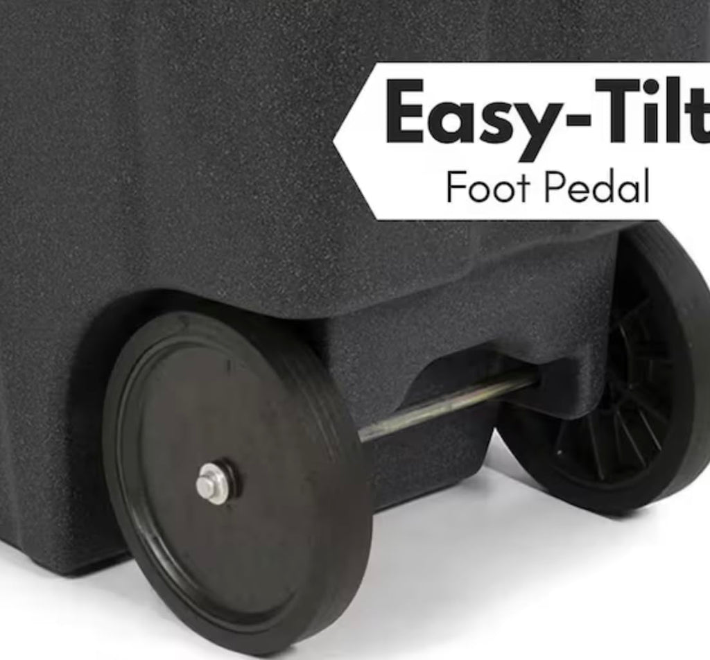 48 Gallon Trash Can with Quiet Wheels M3463