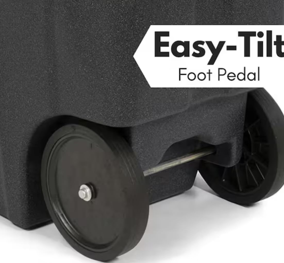 48 Gallon Trash Can with Quiet Wheels M3463