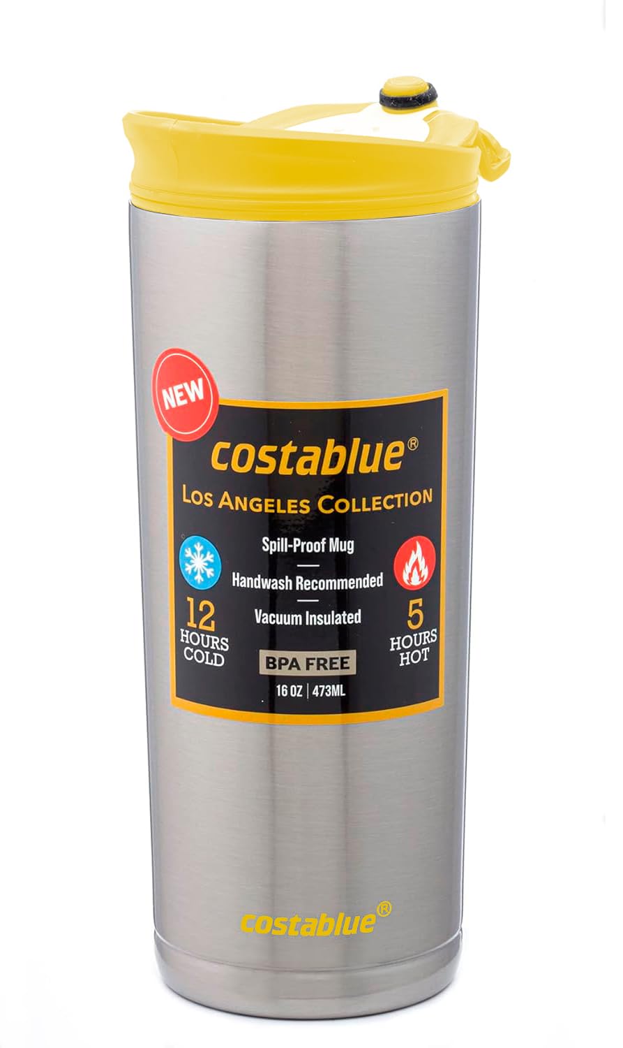 16 Oz Stainless Steel Insulated Travel Coffee Mug U1514