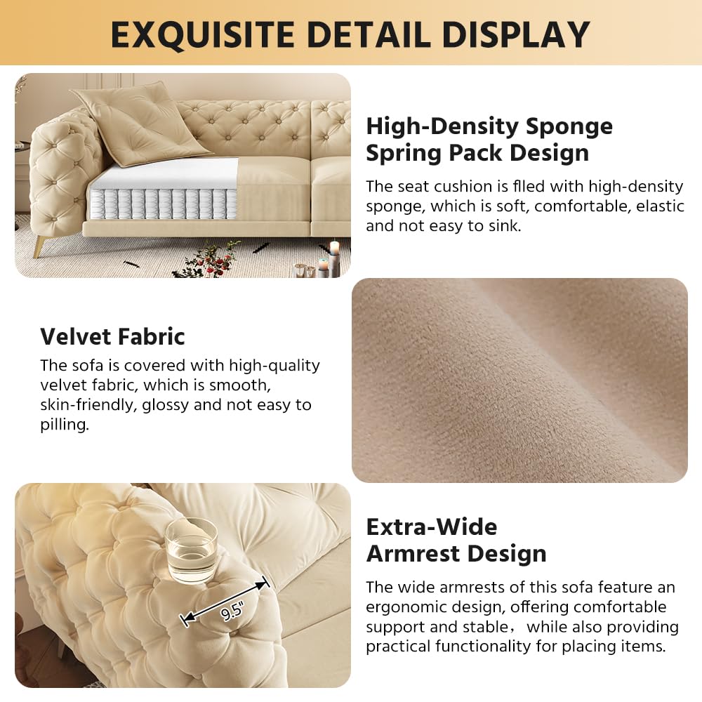 King Size Velvet Sleeper Sofa Bed C924838