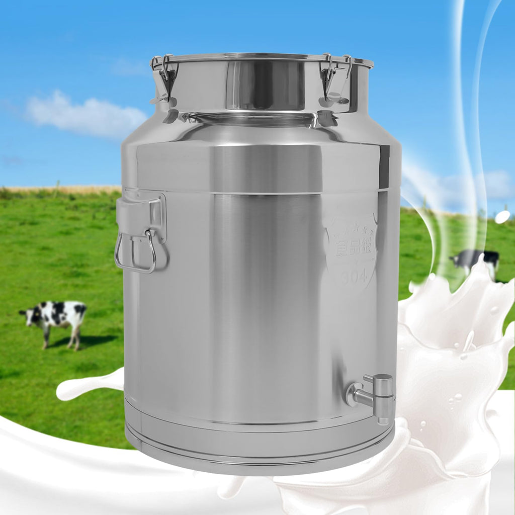64L Stainless Steel Milk Can with Spigot M692660