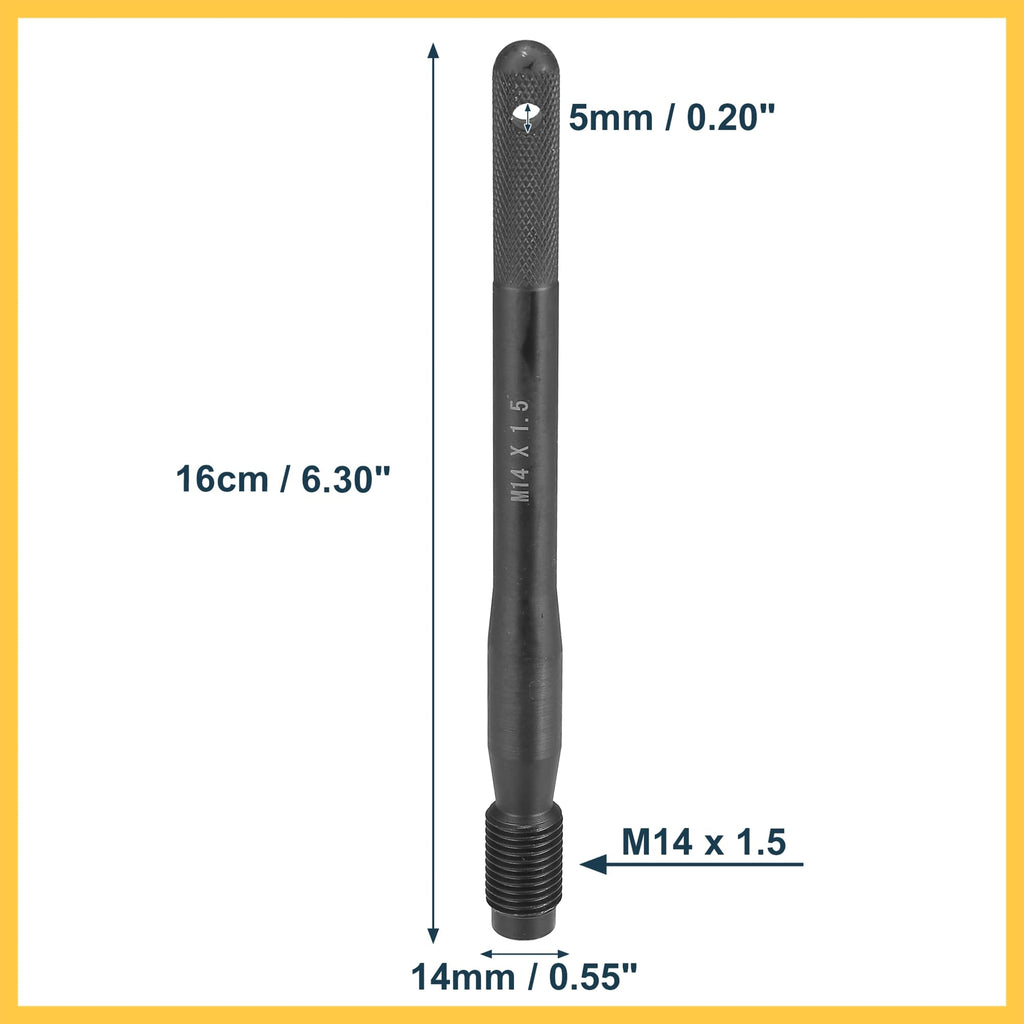 Black Carbon Steel Wheel Hangers Alignment Pin M14x1.5 J7165