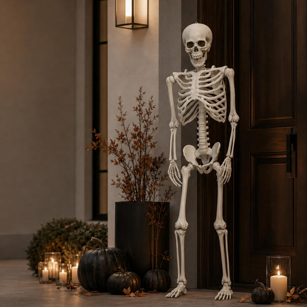 5.4 Ft White Skeleton with Movable Joints N1765