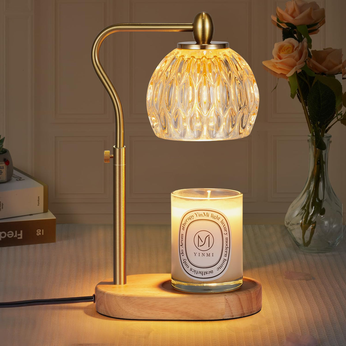 Candle Warmer Lamp with Timer & Dimmer Height Adjustable U450