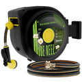 Retractable Garden Hose Reel, 1/2 in x 100 ft Wall Mounted Heavy Duty with 9 Patterns Nozzle S667570