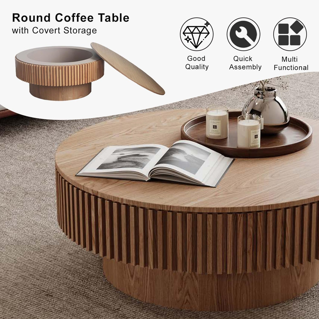 Round Coffee Table with Storage N911033