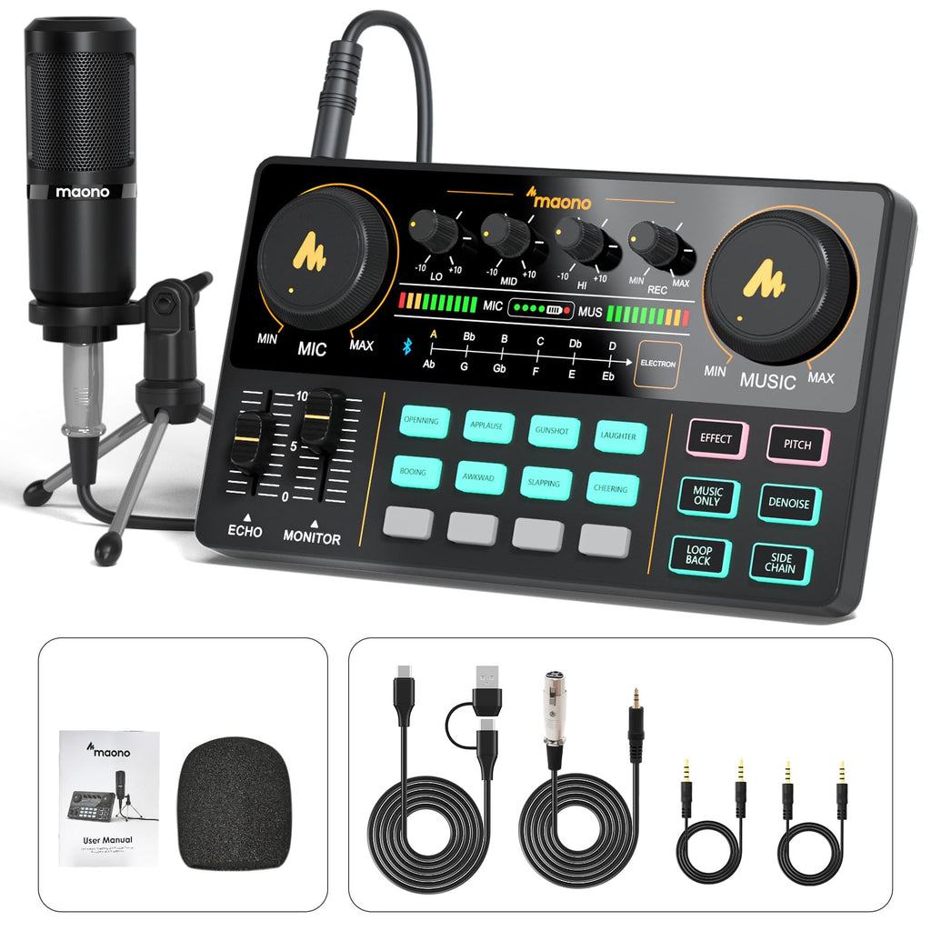 Podcast Equipment Bundle with Audio Mixer Y55886