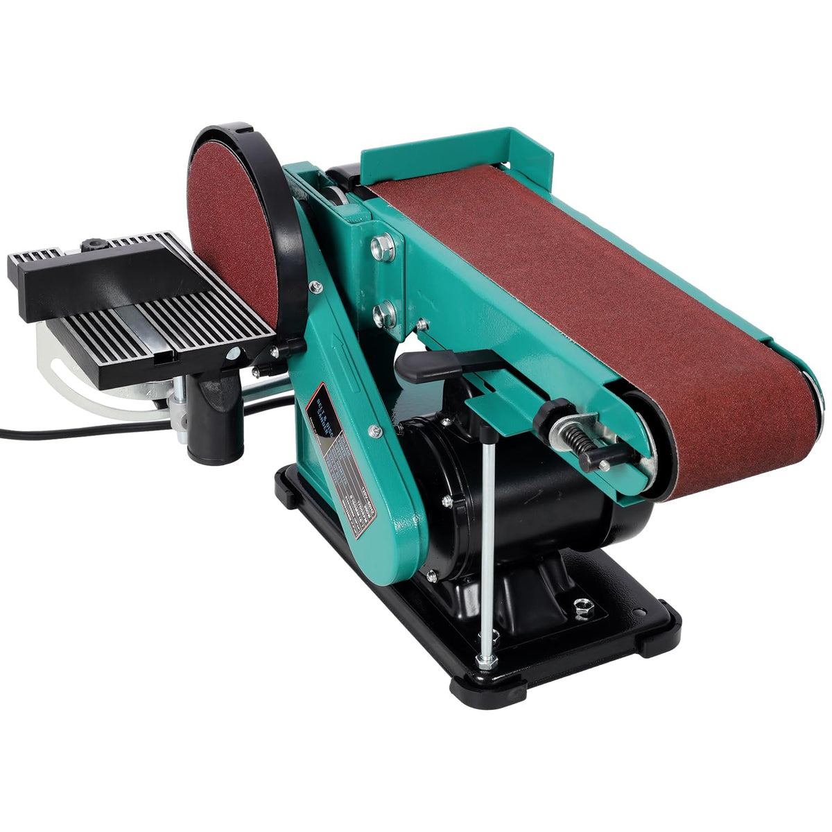 4" x 36" Belt Sander 6" Disc Polisher Grinder Steel Green High-Torque Power Tool N55108