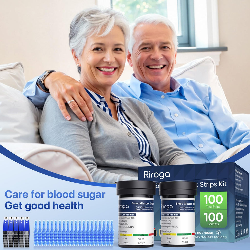 Blood Glucose Test Strips 100ct & Lancets 100ct L1410