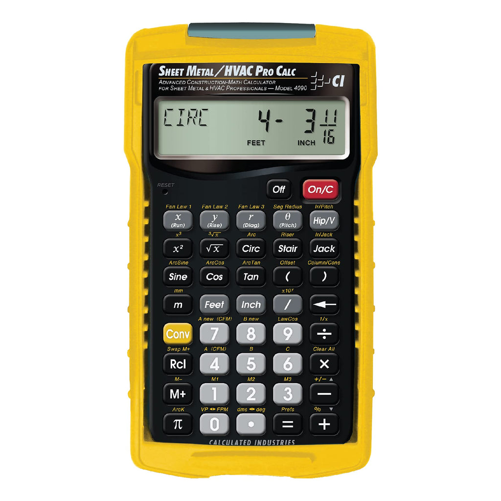 Sheet Metal HVAC Calculator W450