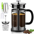 French Press Coffee Maker 34oz with 4 Filters Borosilicate Glass N542