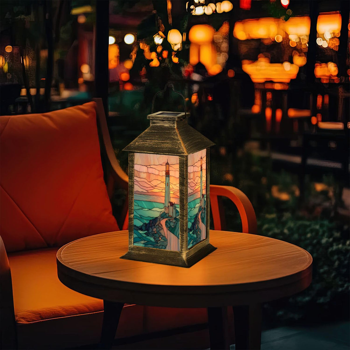 Solar Powered Waterproof Hanging Lantern G394174